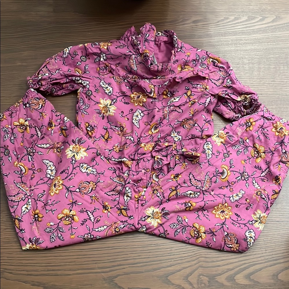 Janie and Jack Pink Floral Raincoat